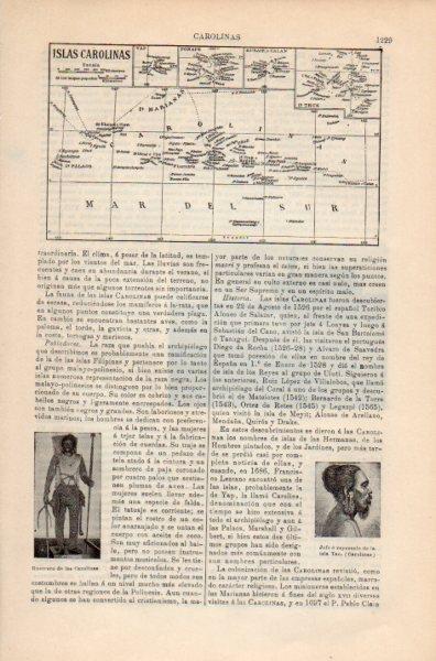 LAMINA V35259: Mapa de las Islas Carolinas