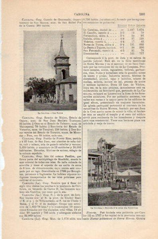 LAMINA V35263: Las Torres en La Carolina