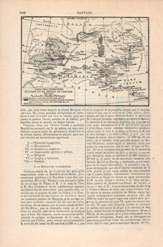 LAMINA V35310: Mapa del territorio ocupado por Cartago