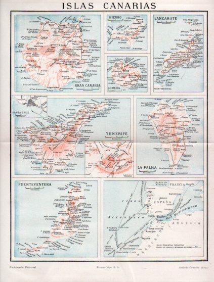 LAMINA V35316: Mapa de las Islas Canarias