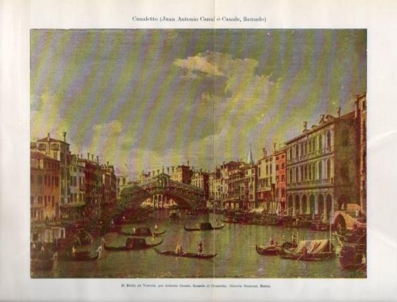 LAMINA V35317: El Rialto en Venecia por el Canaletto