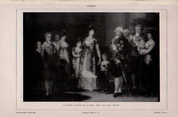 LAMINA V35288: La familia de Carlos IV por Goya