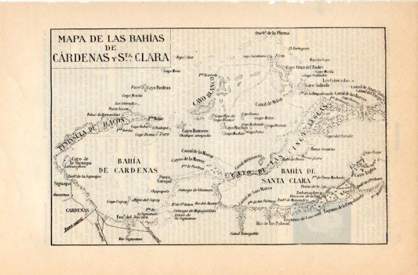 LAMINA V35203: Mapa de Las Bahias de Cardenas y Santa Clara