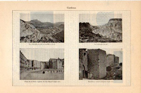 LAMINA V35201: Vistas de Cardona, Barcelona