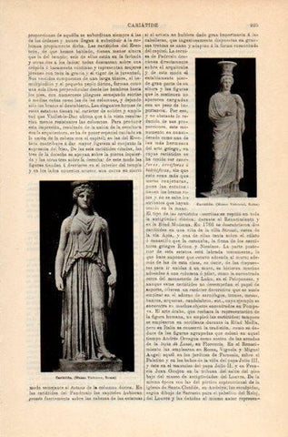 LAMINA V35197: Cariatide en Museo Vaticano