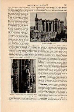 LAMINA V35194: Iglesia en Carcasona, Francia