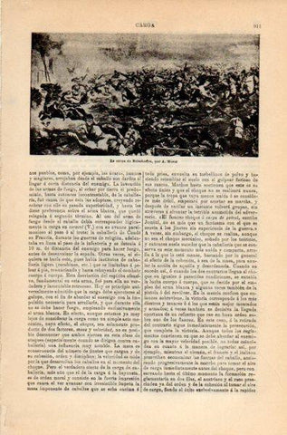 LAMINA V35186: La carga de Reischoffen por A. Morot