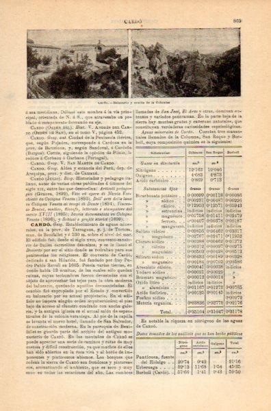 LAMINA V35191: Balneario y Ermita en Cardo, Tarragona