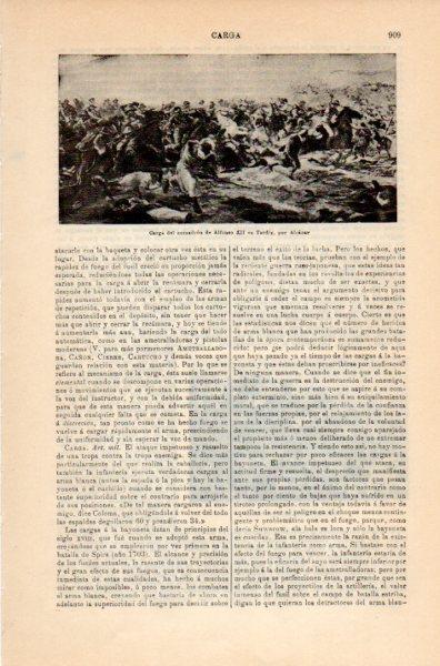 LAMINA V35187: Carga del escuadron de Alfonso XII en Taxdir por Alcazar