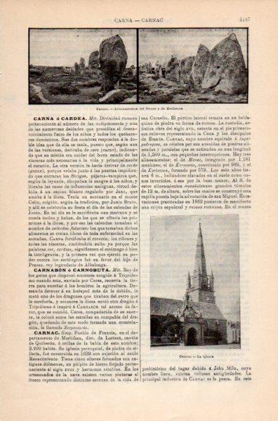 LAMINA V35243: Iglesia de Carnac, Francia