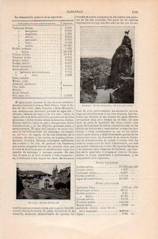 LAMINA V35248: Galeria del Sprudel en Carlsbad, Bohemia