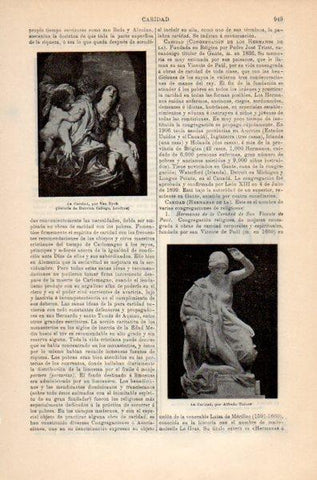 LAMINA V35223: La Caridad por Van Dyck