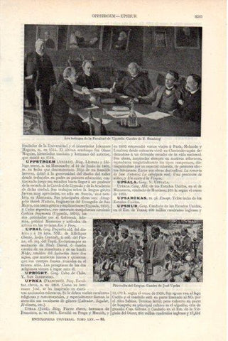 LAMINA V34844: Los teologos de la Facultad de Uppsala por E. Stenberg