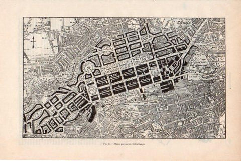 LAMINA V34883: Plano parcial de Edimburgo