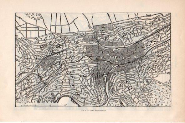 LAMINA V34884: Plano de Pforzheim, Alemania