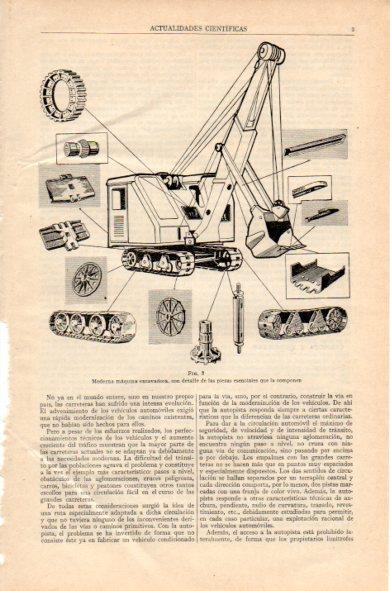 LAMINA V34888: Maquina excavadora