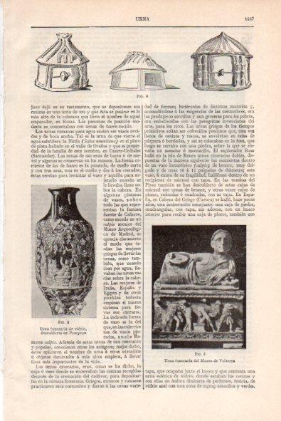 LAMINA V34861: Urna funeraria del Museo de Volterra