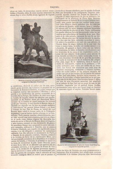 LAMINA V34862: Estatua ecuestre del general Urquiza por Benlliure