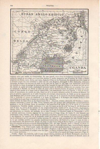 LAMINA V34782: Mapa de Uganda