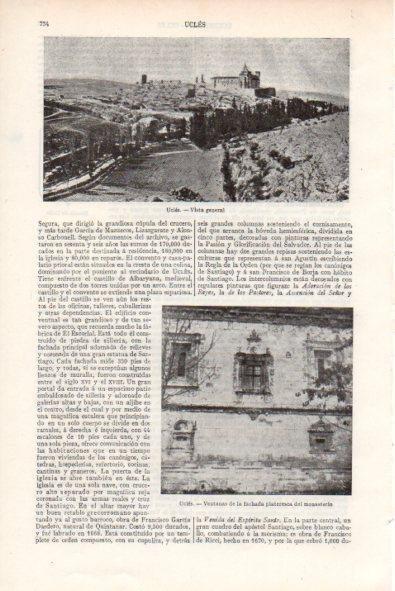 LAMINA V34778: Vista de Ucles, Cuenca