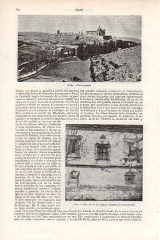 LAMINA V34778: Vista de Ucles, Cuenca