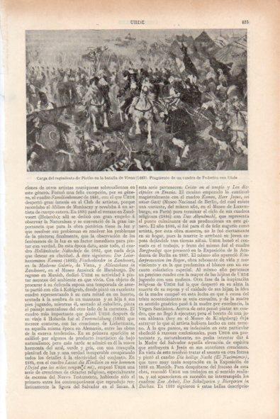 LAMINA V34788: Carga del regimiento de Plotho en la batalla de Viena por F. Von Uhde