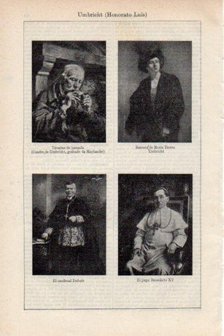 LAMINA V34812: Retratos por H. L. Umbricht