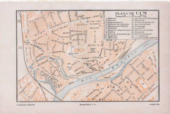 LAMINA V34816: Plano de Ulm