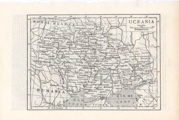 LAMINA V34819: Mapa de Ucrania