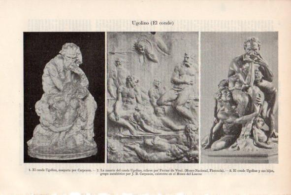 LAMINA V34820: Esculturas por El conde Ugolino