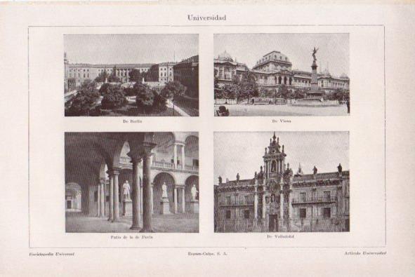 LAMINA V34823: Universidad de Berlin, Viena, Pavia y Valladolid