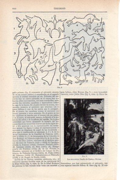 LAMINA V34802: Los unicornios por G. Moreau
