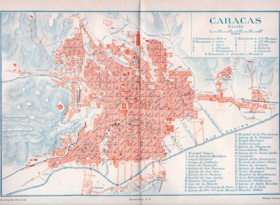LAMINA V35318: Plano de Caracas, Venezuela