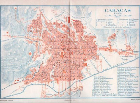 LAMINA V35318: Plano de Caracas, Venezuela