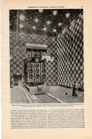 LAMINA V34994: Camara sin resonancia, Laboratorio del Sonido en Pittsfield