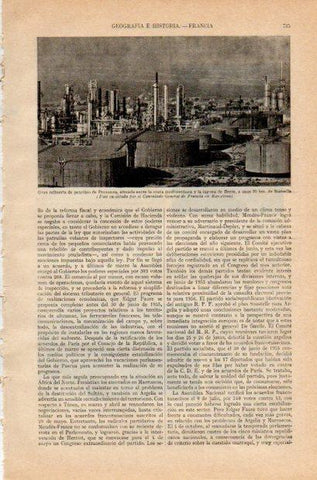 LAMINA V34989: Refineria de petroleo de Provenza en Marsella