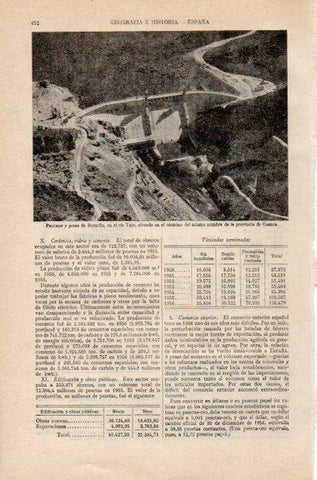 LAMINA V34988: Pantano y presa de Buendia, Cuenca
