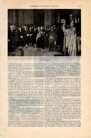 LAMINA V34984: Arzobisbo Modrego bendice el Banco de España en Barcelona