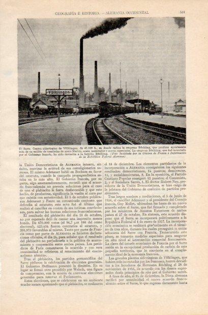 LAMINA V34970: El Sarre, Centro siderurgico de Volklingen