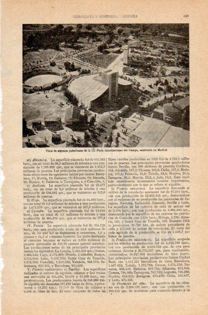 LAMINA V34972: Pabellones III Feria Internacional del Campo, Madrid