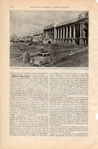 LAMINA V35021: Vista del Parlamento en Wellington