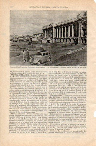 LAMINA V35021: Vista del Parlamento en Wellington