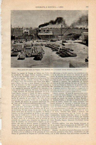 LAMINA V35024: Vista parcial del puerto de Tripoli