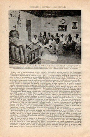 LAMINA V35017: Ishinde jefe de las tribus de Rhodesia del Norte