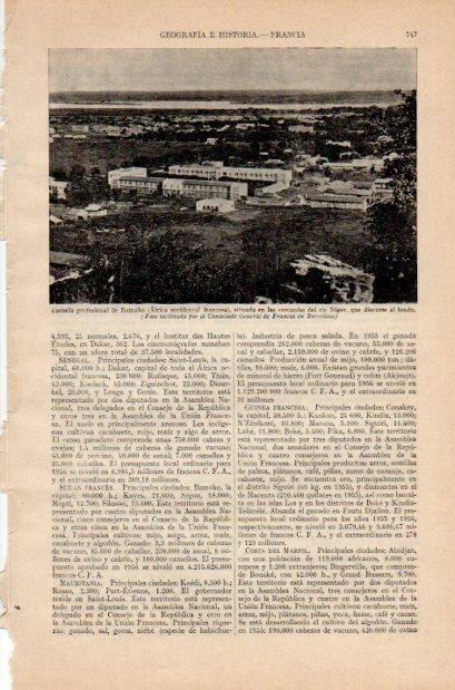 LAMINA V35004: Escuela profesional de Bamakom, Mali