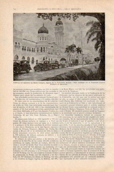 LAMINA V35015: Edificios del Gobierno de Kuala Lampur