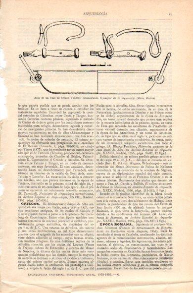 LAMINA V34895: Dibujo asas de un vaso de El Cigarralejo, Murcia