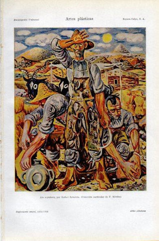 LAMINA V34918: Los segadores por Rafael Zabaleta