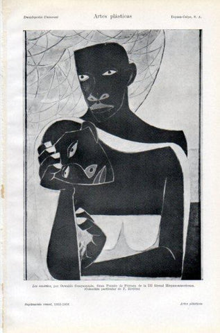 LAMINA V34915: Los amantes por Oswaldo Guayasamin