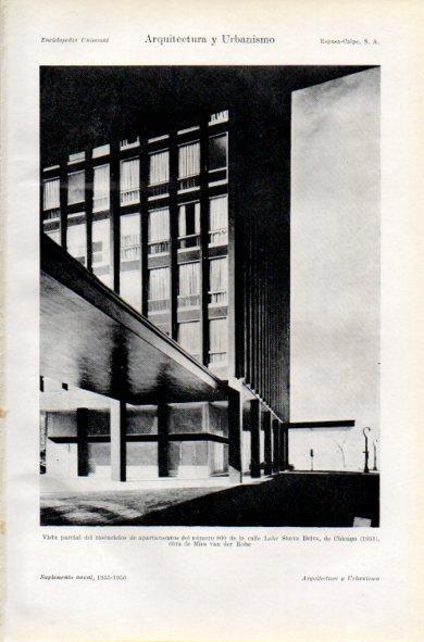 LAMINA V34913: Apartamentos del 860 de Lake Shove Drive en Chicago 1951